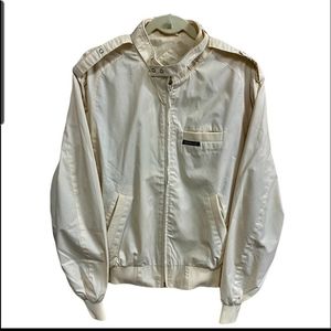 Vintage Members Only Men Windbreaker Jacket  Bomber Style Pockets